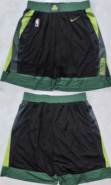 Men%27s Boston Celtics Black Shorts->nba shorts->NBA Jersey